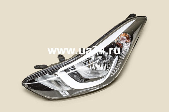 Фара левая с электрическим корректором Hyundai Elantra 2013-2016 (Китай)